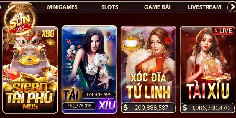 Tài Xỉu Sunwin - Sảnh Cược Xanh Chín Đẳng Cấp Hiện Đại 2 Sunwin Tài Xỉu Sunwin từ lâu đã khẳng định vị thế độc tôn trên thị trường